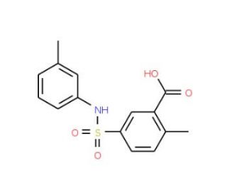 2-Methyl-5-m-tolylsulfamoyl-benzoic acid - chemical structure image