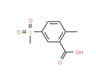 2-methyl-5-(methylsulfonyl)benzoic acid - chemical structure image