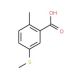 2-methyl-5-(methylthio)benzoic acid (CAS 26246-30-0) - chemical structure image
