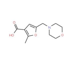 2-Methyl-5-morpholin-4-ylmethyl-furan-3-carboxylic acid - chemical structure image