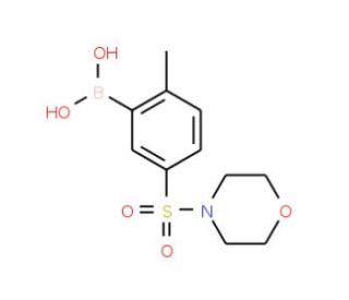 2-Methyl-5-(N-morpholinylsulphonamido)benzeneboronic acid (CAS 871329-74-7) - chemical structure image