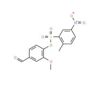 2-Methyl-5-nitro-benzenesulfonic acid 4-formyl-2-methoxy-phenyl ester - chemical structure image