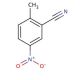 2-Methyl-5-nitrobenzonitrile (CAS 939-83-3) - chemical structure image
