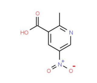 2-methyl-5-nitronicotinic acid (CAS 59290-81-2) - chemical structure image