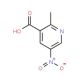 2-methyl-5-nitronicotinic acid (CAS 59290-81-2) - chemical structure image