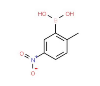 2-Methyl-5-nitrophenylboronic acid (CAS 100960-11-0) - chemical structure image