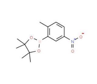 2-Methyl-5-nitrophenylboronic acid, pinacol ester (CAS 957062-84-9) - chemical structure image
