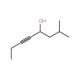 2-Methyl-5-octyn-4-ol (CAS 60657-70-7) - chemical structure image