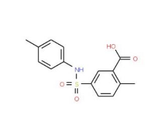 2-Methyl-5-p-tolylsulfamoyl-benzoic acid - chemical structure image