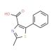 2-Methyl-5-phenyl-thiazole-4-carboxylic acid (CAS 13743-09-4) - chemical structure image