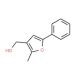 (2-Methyl-5-phenylfur-3-yl)methanol (CAS 111787-91-8) - chemical structure image
