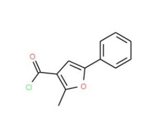 2-Methyl-5-phenylfuran-3-carbonyl chloride (CAS 175276-57-0) - chemical structure image