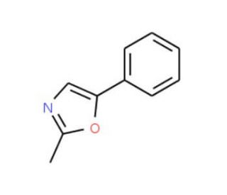 2-Methyl-5-phenyloxazole (CAS 3969-09-3) - chemical structure image