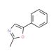 2-Methyl-5-phenyloxazole (CAS 3969-09-3) - chemical structure image
