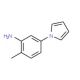 2-Methyl-5-pyrrol-1-yl-phenylamine (CAS 137352-77-3) - chemical structure image