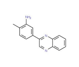 2-Methyl-5-quinoxalin-2-yl-phenylamine - chemical structure image