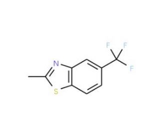 2-methyl-5-(trifluoromethyl)-1,3-benzothiazole (CAS 398-99-2) - chemical structure image