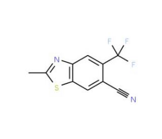 2-Methyl-5-(trifluoromethyl)-1,3-benzothiazole-6-carbonitrile - chemical structure image