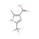 2-methyl-5-(trifluoromethyl)-1H-pyrrole-3-carboxylic acid - chemical structure image