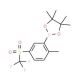 2-Methyl-5-(trifluoromethylsulfonyl)phenylboronic acid, pinacol ester (CAS 1150271-69-4) - chemical structure image