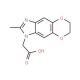 (2-Methyl-6,7-dihydro-5,8-dioxa-1,3-diaza-cyclopenta[b]naphthalen-1-yl)-acetic acid - chemical structure image