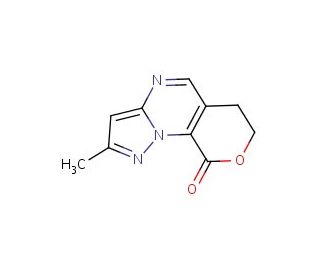 2-methyl-6,7-dihydro-9H-pyrano[4,3-e]pyrazolo[1,5-a]pyrimidin-9-one - chemical structure image