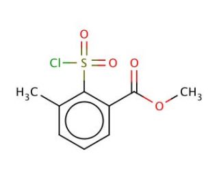 2-methyl-6-methoxycarbonyl benzenesulfonyl chloride (CAS 126535-26-0) - chemical structure image