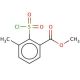 2-methyl-6-methoxycarbonyl benzenesulfonyl chloride (CAS 126535-26-0) - chemical structure image