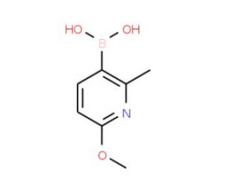 2-Methyl-6-methoxypyridine-3-boronic acid (CAS 459856-12-3) - chemical structure image