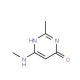2-Methyl-6-(methylamino)-4-pyrimidinol - chemical structure image