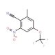 2-Methyl-6-nitro-4-(trifluoromethoxy)benzonitrile - chemical structure image