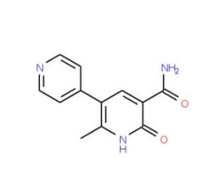 2-Methyl-6-oxo-1,6-dihydro-3,4&prime;-bipyridine-5-carboxamide (CAS 80047-24-1) - chemical structure image