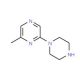 2-Methyl-6-piperazin-1-ylpyrazine (CAS 51047-59-7) - chemical structure image