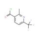 2-Methyl-6-(trifluoromethyl)pyridine-3-carbonyl chloride (CAS 261635-98-7) - chemical structure image