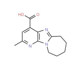 2-methyl-7,8,9,10-tetrahydro-6H-pyrido[3&prime;,2&prime;:4,5]imidazo[1,2-a]azepine-4-carboxylic acid - chemical structure image