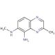 2-Methyl-7-methylamino-8-amino-quinoxaline (CAS 92116-67-1) - chemical structure image