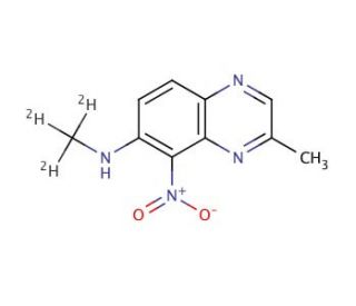 2-Methyl-7-methylamino-d3-8-nitro-quinoxaline - chemical structure image