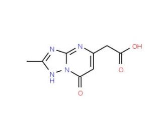(2-Methyl-7-oxo-4,7-dihydro-[1,2,4]triazolo[1,5-a]pyrimidin-5-yl)-acetic acid - chemical structure image