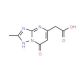 (2-Methyl-7-oxo-4,7-dihydro-[1,2,4]triazolo[1,5-a]pyrimidin-5-yl)-acetic acid - chemical structure image