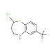 2-methyl-7-(trifluoromethyl)-2,3,4,5-tetrahydro-1,5-benzothiazepine hydrochloride - chemical structure image