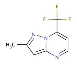 2-methyl-7-(trifluoromethyl)pyrazolo[1,5-a]pyrimidine - chemical structure image