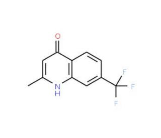 2-Methyl-7-trifluoromethyl-quinolin-4-ol (CAS 15912-66-0) - chemical structure image