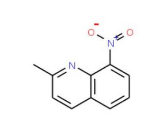 2-Methyl-8-nitroquinoline (CAS 881-07-2) - chemical structure image