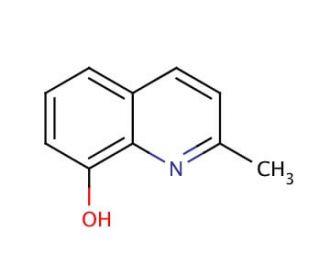 2-Methyl-8-quinolinol (CAS 826-81-3) - chemical structure image