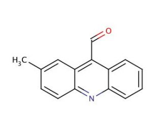 2-Methyl-9-acridinecarboxaldehyde (CAS 70401-29-5) - chemical structure image