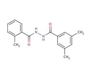2-Methyl-benzoic acid N&prime;-(3,5-dimethyl-benzoyl)-hydrazide - chemical structure image