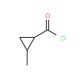 2-Methyl-cyclopropanecarbonyl chloride (CAS 52194-65-7) - chemical structure image