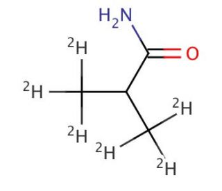 2-Methyl-d3-propionic-3,3,3-d3-amide (CAS 1020719-64-5) - chemical structure image