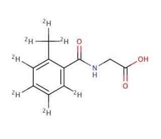 2-Methyl Hippuric Acid-d7 (CAS 1216430-90-8) - chemical structure image