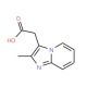 (2-Methyl-imidazo[1,2-a]pyridin-3-yl)-acetic acid (CAS 17745-07-2) - chemical structure image